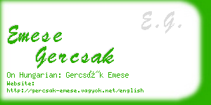 emese gercsak business card